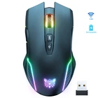 Игровой Мышь Перезаряжаемые Беспроводной Мышь бесшумный 3600 Точек на дюйм эргономичный RGB светодиодный подсветкой 2,4G мышь с приемником USB Мышь для портативного компьютера