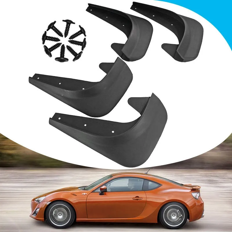 

4PCS Universal Car Mud Flaps Splash Guards For Front Or Rear Auto Accessories High Quality EVA Plastic Car Exterior Accessories