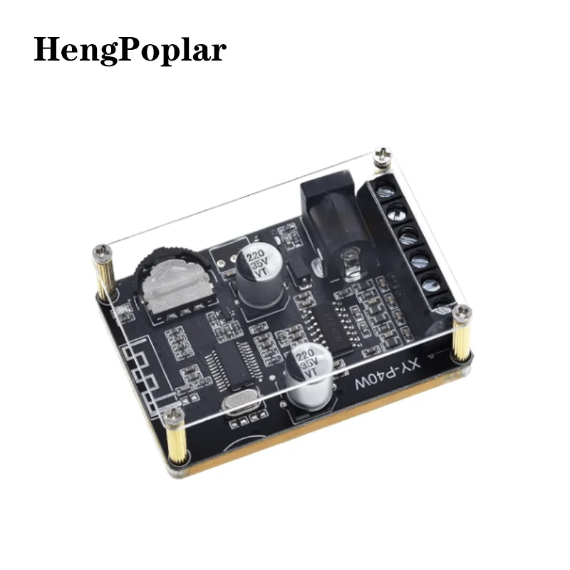 

Bluetooth 5.0 stereo audio power amplifier board 40Wx2 Bluetooth receiver DC 12/24V supply XY-P40W