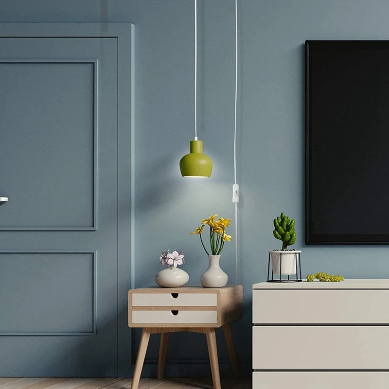 

Extension Hanging Lantern Cord Cable 15Ft UL 360W with E26 E27 Socket On/Off Button Pendant Lighting, US Plug