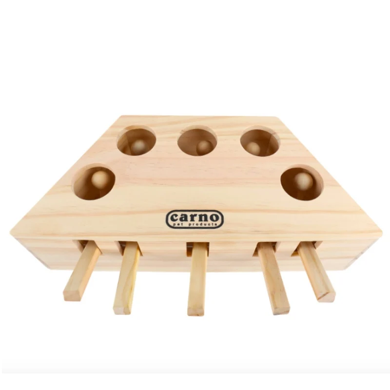 Прекрасный Деревянный Интерактивная кошка собака игрушка поймать Охота Мышь