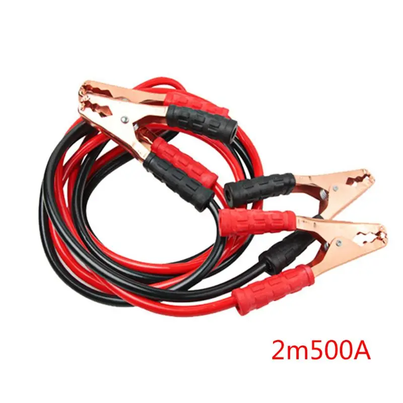 

Heavy Duty 500AMP 2M Car Battery Jump Leads Cables Jumper Cable For Car Van Truck U1JF