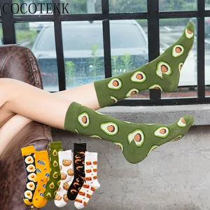 Женские носки, Осень-зима 2019, забавные, в стиле Харадзюку, в стиле хип-хоп, Веселые носки, повседневная женская уличная одежда хлопковые чулки