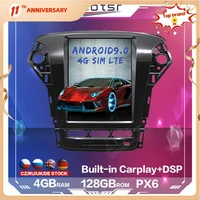 128gb tesla screen android radio for ford mondeo fusion mk4 2011 car multimedia player gps navigation stereo dsp carplay 4g sim