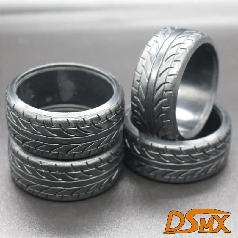 4 шт. машинка на радиоуправлении гоночные Т-шины для дрифта шины 26 мм 1/10