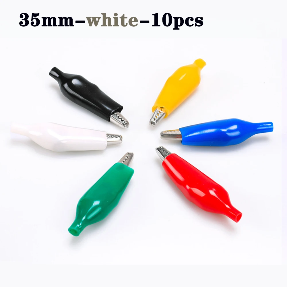 

Электрический тестовый зажим типа крокодил, 28 мм, зажим для проводов, соединители для кабелей, двусторонние зажимы под крокодила