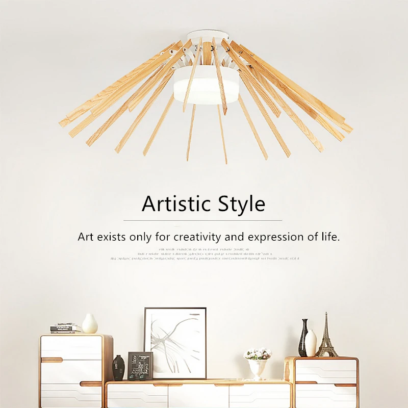 Белый современный светодиодный новый деревянный потолочные светильники для