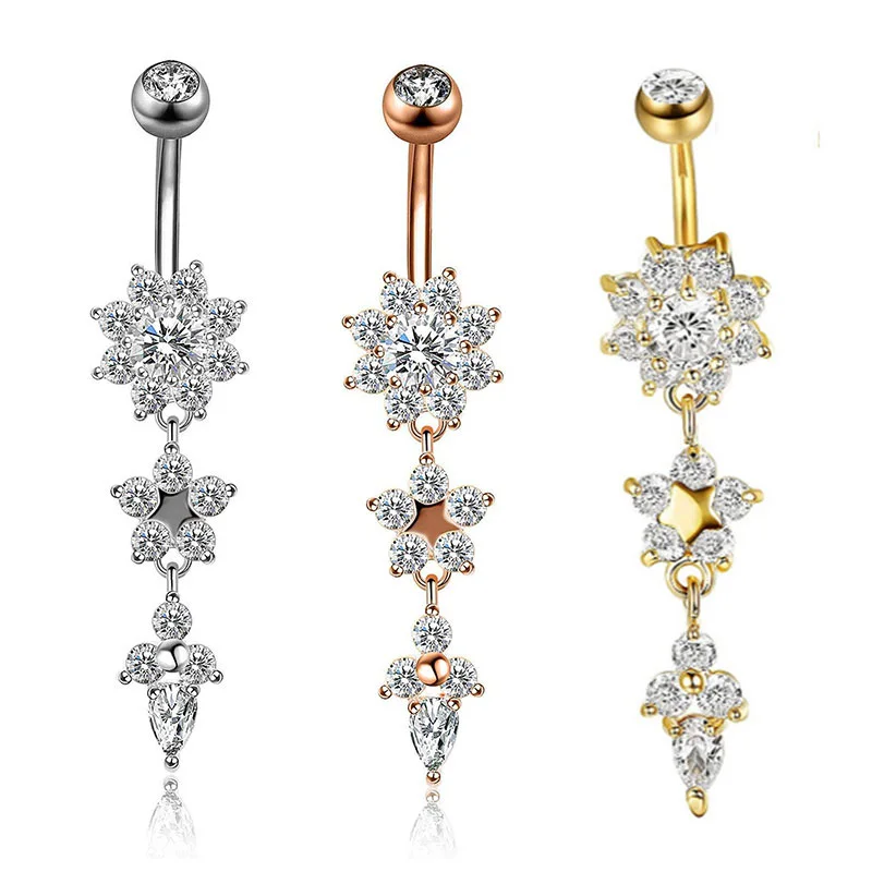 1 шт. сексуальные Кристальные кольца на пупках для женщин и девочек кулон в виде