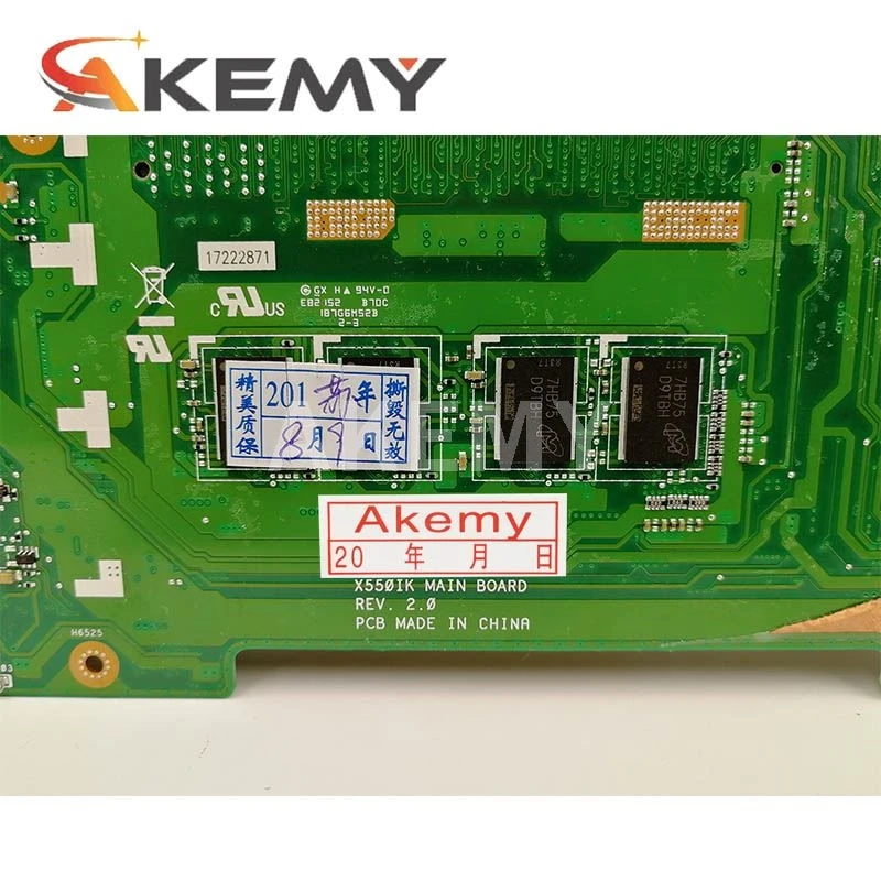 Материнская плата GL502VMK REV: 2 0 для For Asus GL502VM GL502VML материнская ноутбука HM170 i5-7300HQ