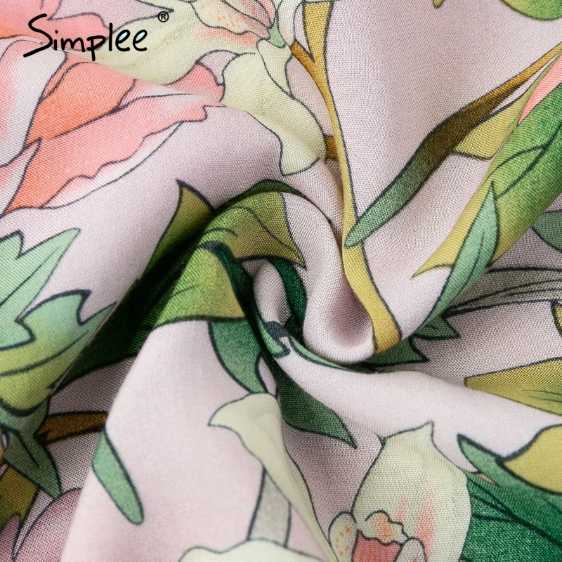 Женское летнее хлопковое короткое платье Simplee 2019 элегантный праздничный пляжный