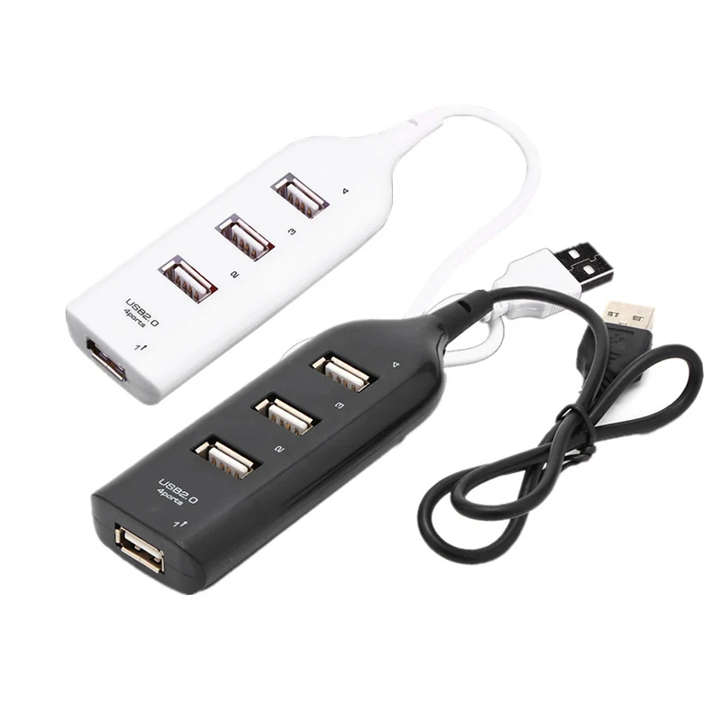 

Universal USB Hub 4 Port USB 2.0 with Cable High Speed Mini Hub Socket Pattern Splitter Cable Adapter for Computer Laptop PC