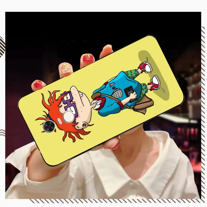 

FHNBLJ Cartoon Rugrat Phone Case for Redmi 5 6 7 8 9 A X pro plus K20 S2 K30 pro Go