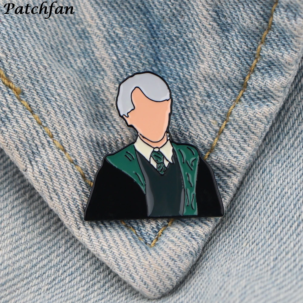 

20pcs/lot AD162 Patchfan Fashion Magical School Student Brooch Enamel Pins Denim Bag Gifts For Women Men Kids Couple Jewelry