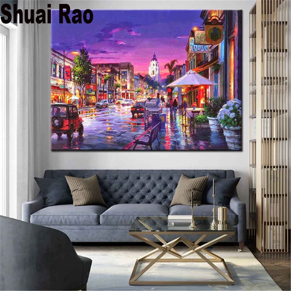 

romantic Paris city painting diamond painting specials full square round Diamond Embroidery Mosaic 3d puzzle Painting,