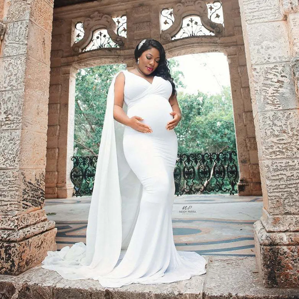 Женское платье без рукавов JAYCOSIN однотонное для беременных фотосессии | Мать и