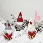 Рождественские куклы-Гномы для катания на лыжах, Санта-Клаус, подарки на новый год 2022, рождественские игрушки, рождественские украшения для дома, рождественские украшения 2021