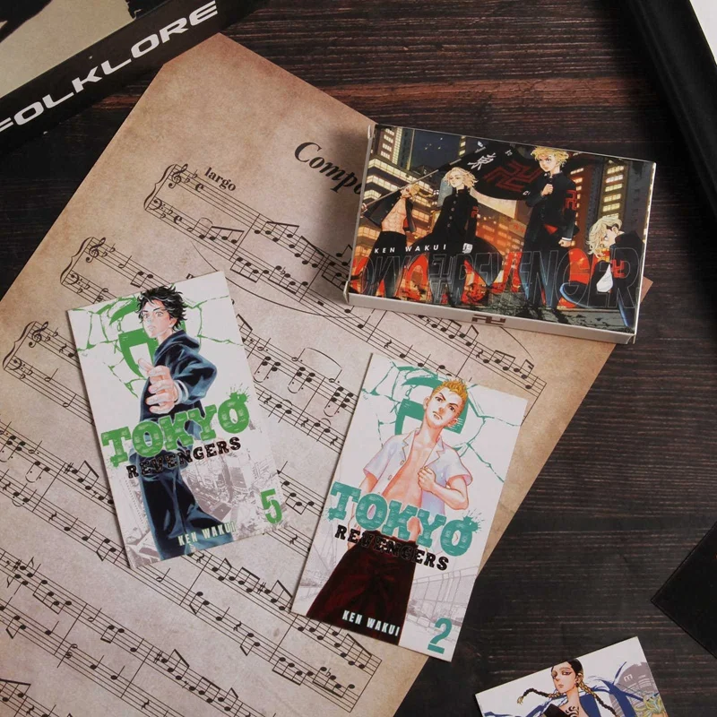 

Anime Tokyo Avengers Card Peripheral Cartoon Character Printing Stationery Set