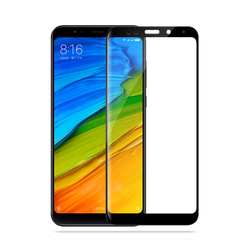 Black 9D закаленное стекло для Xiaomi redmi Note 5 Note5 Pro полностью из стекла Защитная пленка для redmi 5 redmi 5 Plus полная защита экрана - Цвет: Black