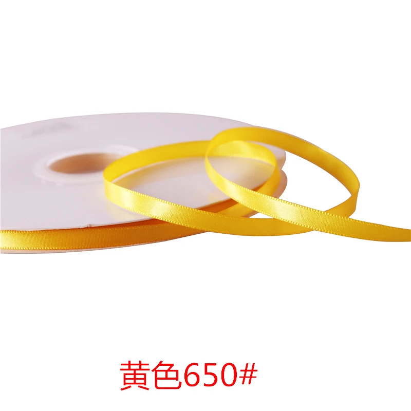 Шелковая атласная лента 5 ярдов в рулоне ленты для рукоделия банты подарков карт