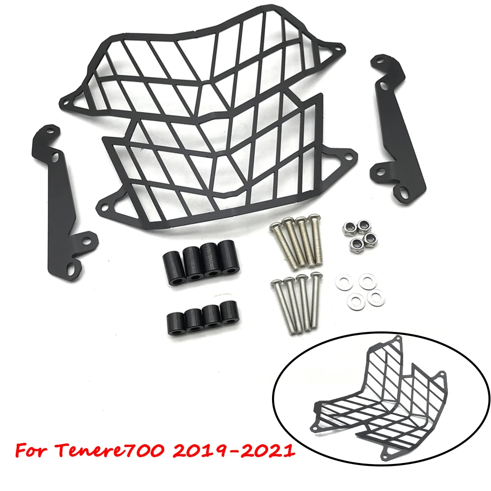 

Motorcycle Headlight Protector Guard Lense Cover Grill Headlight Protection For Yamaha Tenere700 Tenere 700 2019-2021