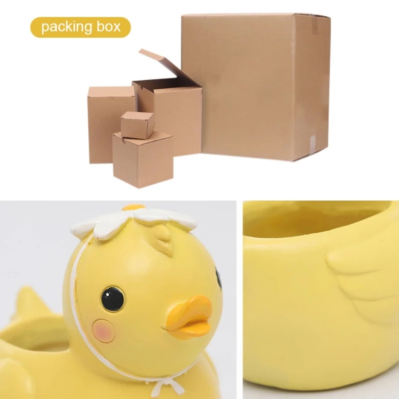 Милый цветочный горшок с животными из смолы домашний сад мини бонсай кактус