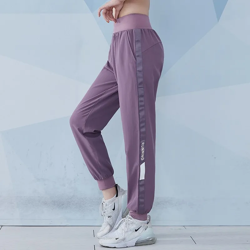 Vansydical Women Loose Sport Running Sweatpants Fitness Training Pants Womans Straight Trousers Tracksuit Jogging Sportswear