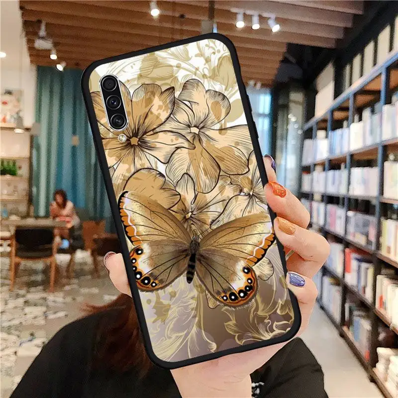 

Beautiful Flower Leaf Phone Case For Samsung A20 A30 30s A40 A7 2018 J2 J7 prime J4 Plus S5 Note 9 10 Plus