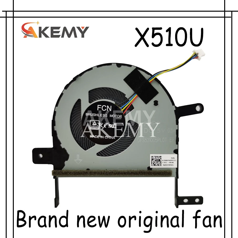 

Новый вентилятор охлаждения процессора для For Asus S510U X510U X510 DFS531005PL0T FJPP DC 5 В 0.5A a13nb0fmb01211 вентилятор