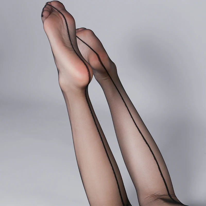 Колготки женские нейлоновые со швом и задней линией талии | Женская одежда