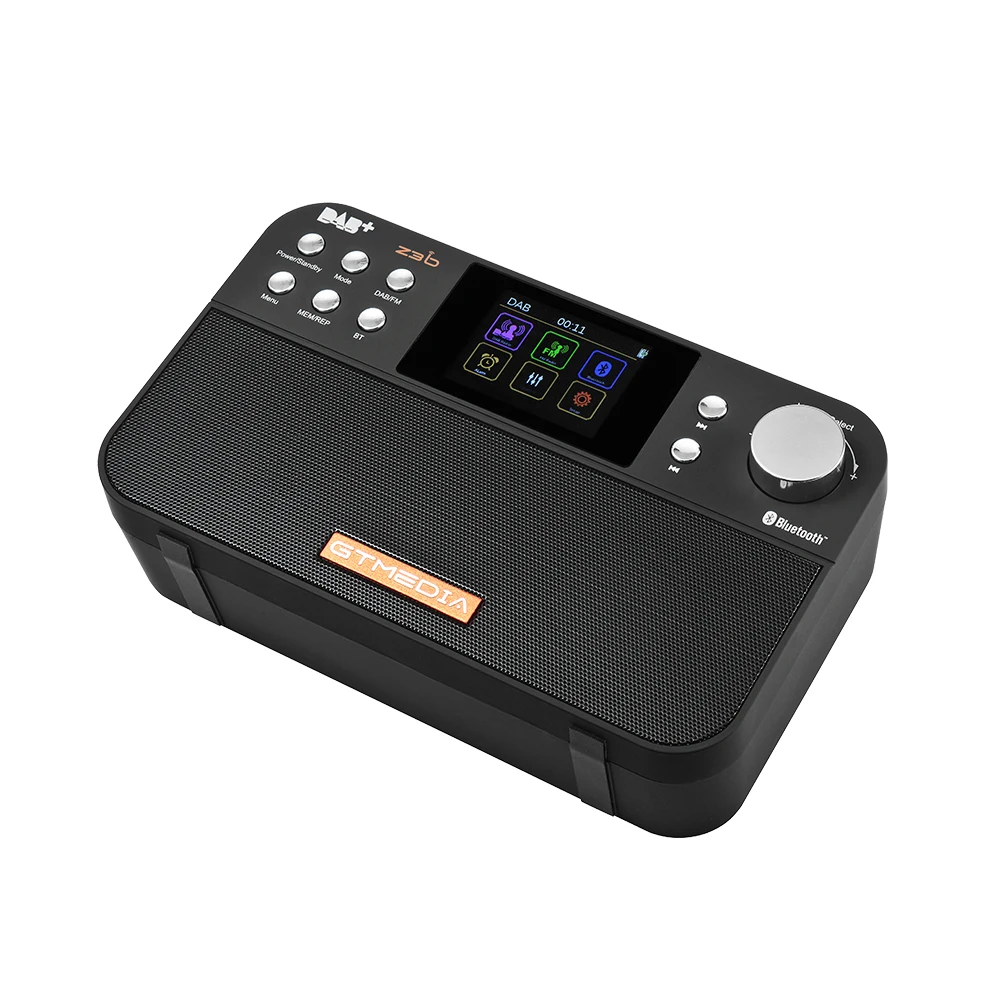 GTmedia Z3B DAB портативное радио FM радио Bluetooth динамик USB Перезаряжаемый Аккумулятор с двойным динамиком s TFT-LCD экран