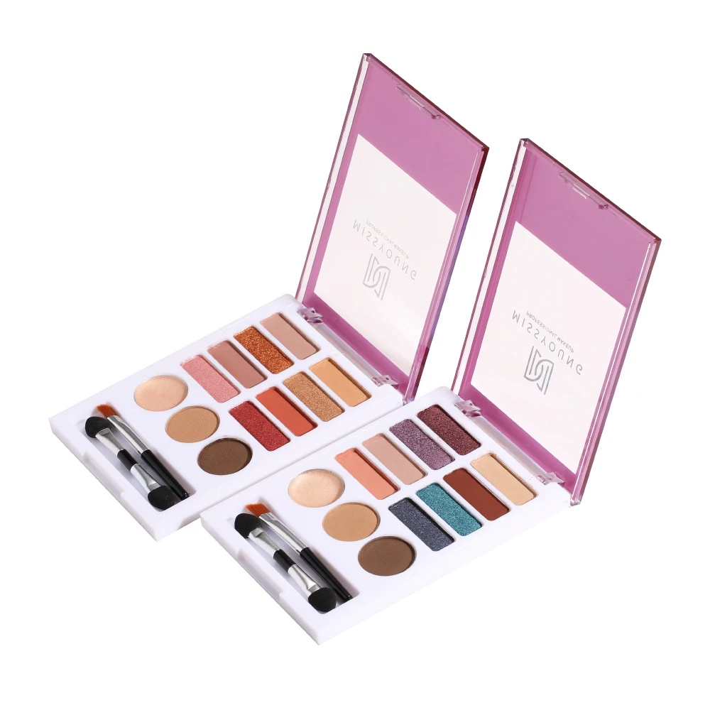 

100% Vegan Cruelty-Free Eye Shadow Palette Natural Warm Glitter Shimmer Eye Look Makeup