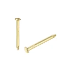 Uxcell маленькие крошечные ногти 1.5x16 мм для DIY декоративные аксессуары золотой тон 200 шт