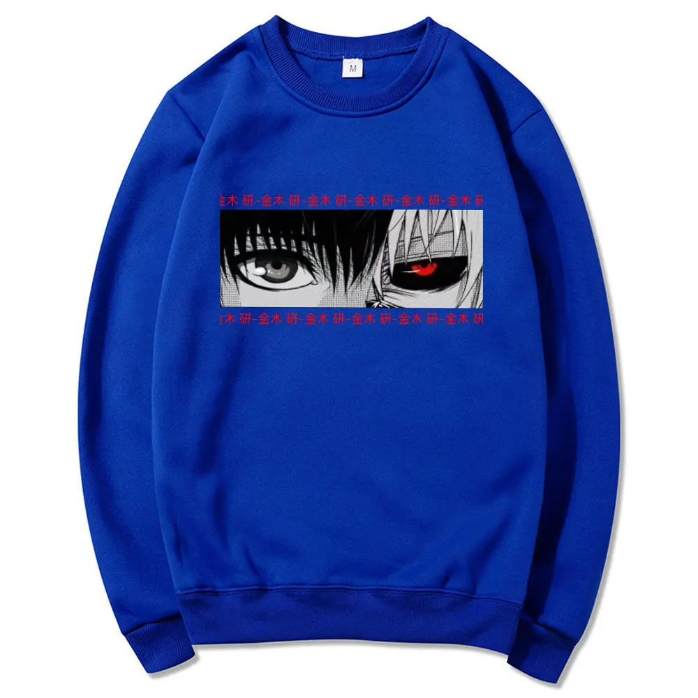 

Anime Tokyo Ghoul Kaneki Ken Eyes Cool Print Pullovers Hoodies Loose Hip Hop Sweatshirt Punk Streetwear Harajuku Women Hoodie