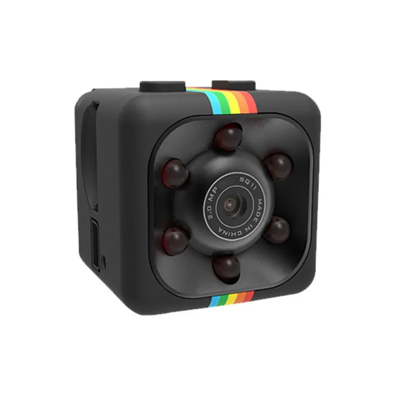 Мини камера Sq11 Hd 1080p ночного видения Автомобильный видеорегистратор DVR
