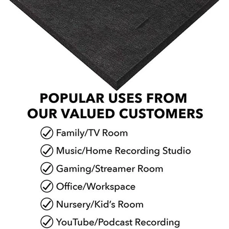 

6 Pcs Acoustic Panel,Acoustic Panel to Reduce Echo,Wall Decoration, Home Recording Studio,Beveled Sound-Absorbing Cotton