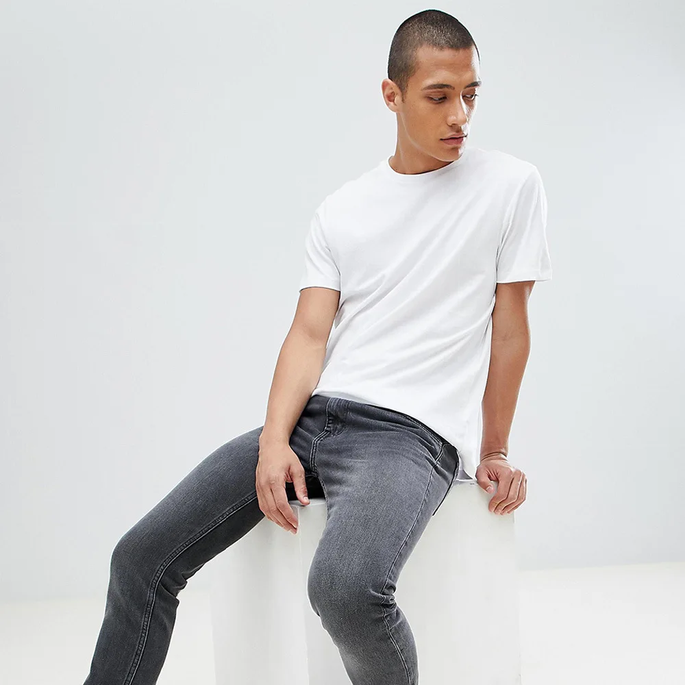 

Short-sleeved t-shirt men's summer white explosion half sleeve