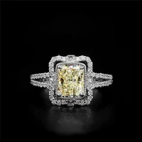 size 6 10 wedding rings ring princess elegant women yellow color main stone