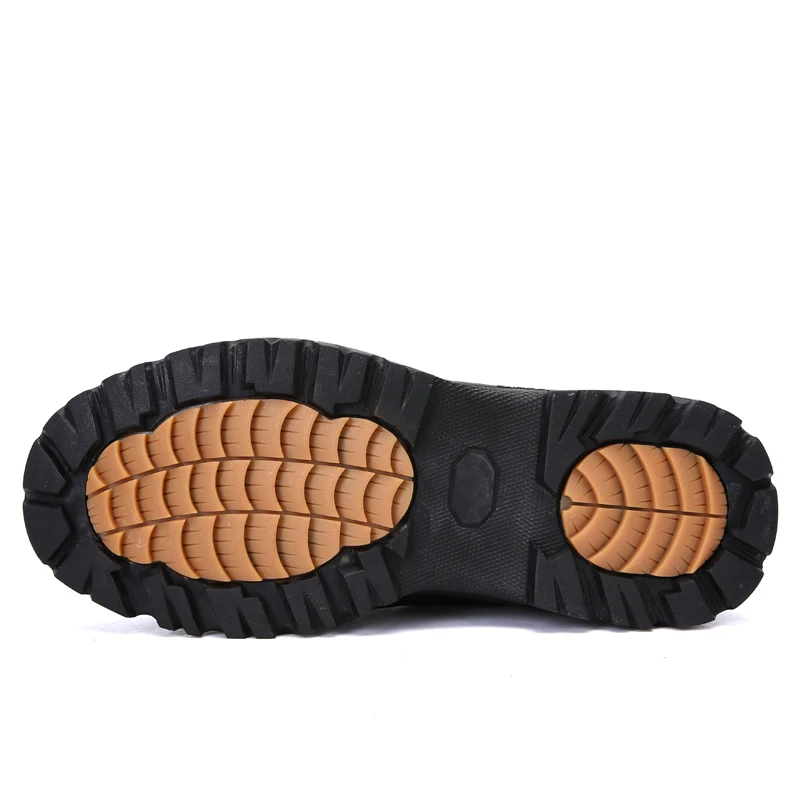 Модные зимние ботинки Повседневная Рабочая безопасная обувь мужские со стальным