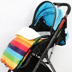 Спальный мешок для новорожденных, детская коляска, накидка на ногу, зимние ветрозащитные теплые хлопковые подкладки, детские одеяла для новорожденных