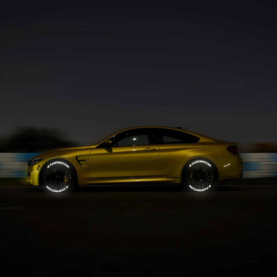 Наклейки с надписью на шину ночные Светоотражающие 3D стерео наклейки