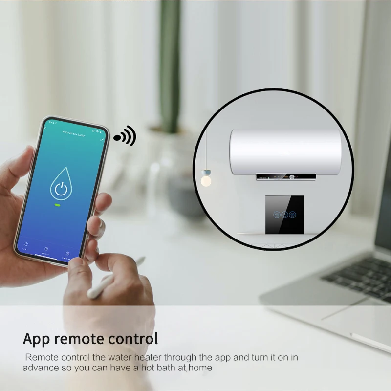Tuya Smart ЕС Wi-Fi котел водонагреватель сенсорный выключатель Панель приложение Life