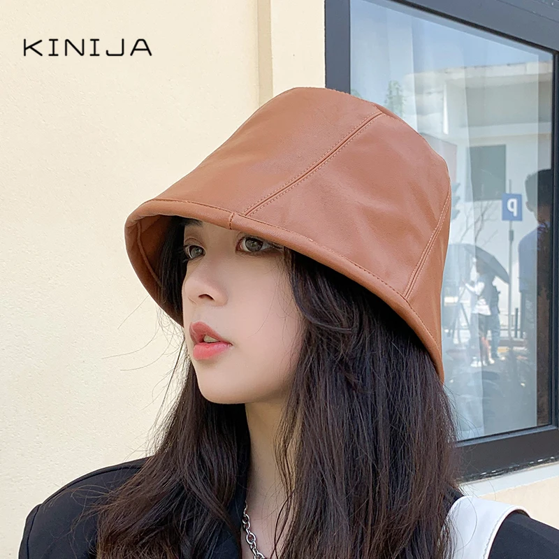 Осенняя ветрозащитная Панама унисекс для бассейна из искусственной кожи с