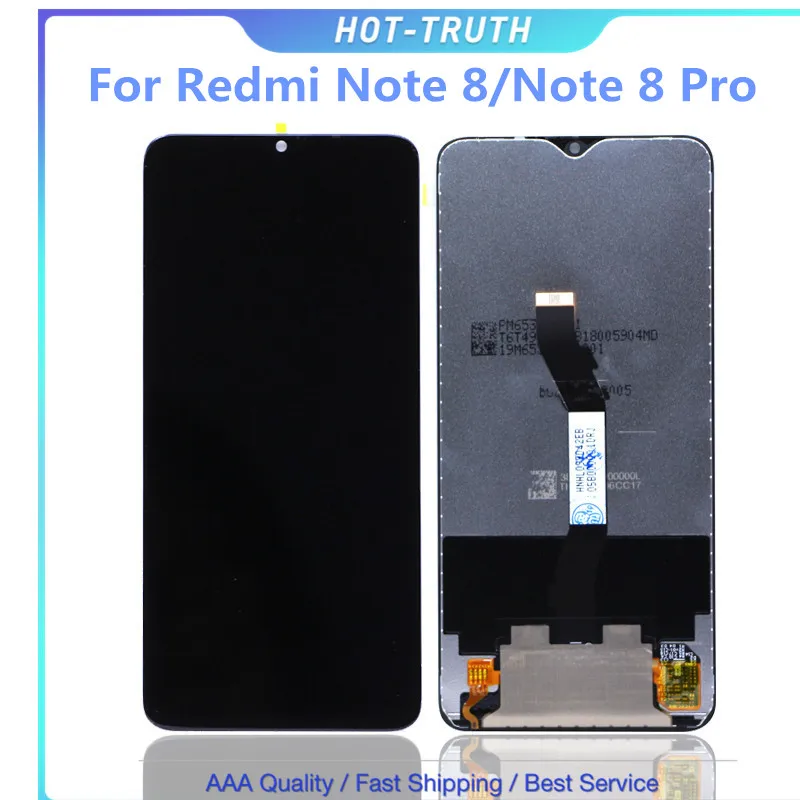 Оригинальный качественный ЖК-дисплей для Xiaomi Redmi Note 8 Pro ЖК-экран дигитайзер в