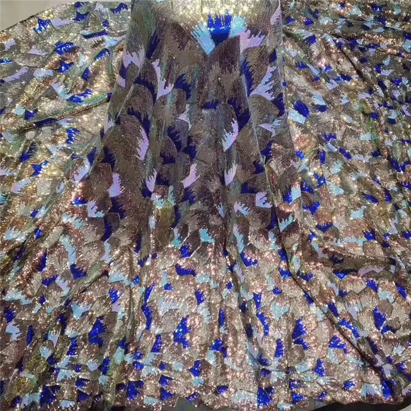 African Lace Fabric For Wedding Dress High Quality French With sequins Fashion Nigerian silver | Дом и сад