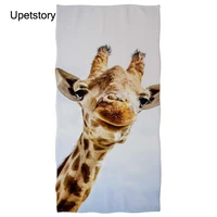 new quicky dry microfiber bath towels 75150cm animal giraffe prints beach towel large sport towels camping accessories