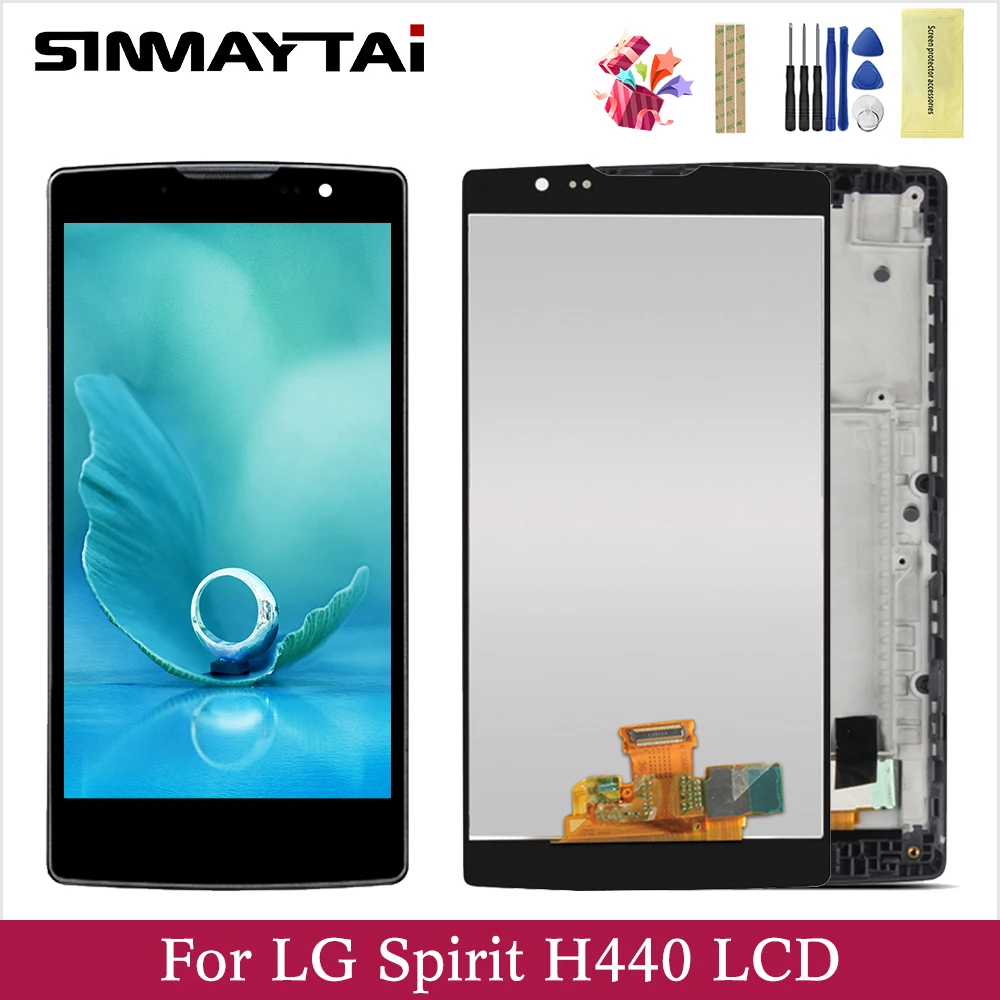 100% протестированный ЖК экран LG Spirit 4 7 дюйма + сенсорная панель дигитайзер в сборе
