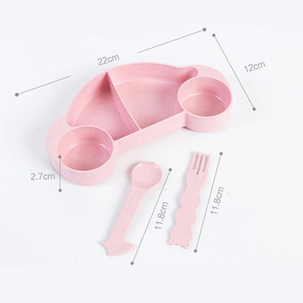 3 шт./компл. пшеничной соломы для занятий спортом детей чаши посуда с рисунком