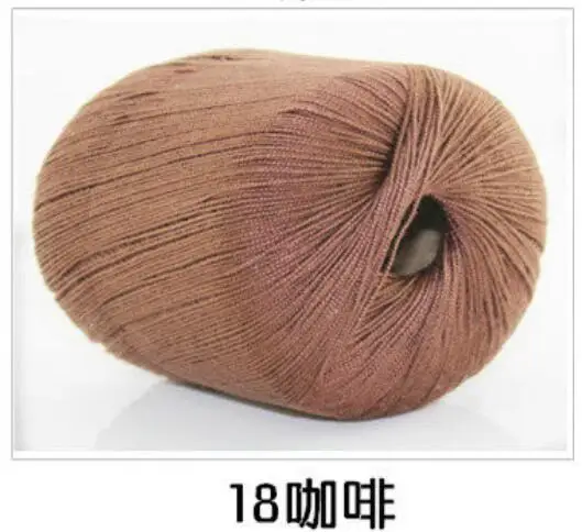 18 5 шт.* 50 г пряжа для вязания linha de croche шелковая нить для наращивания вязания игл вязание хлопок ручная работа белье t50 - Цвет: 18