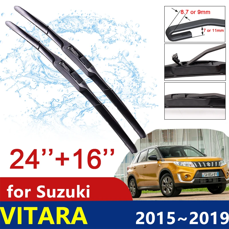 

Car Wiper Blades for Suzuki Vitara 2015~2019 2016 2017 2018 LY Escudo Sport Front Windscreen Wipers Car Accessories Stickers