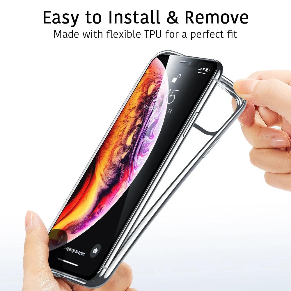 Полуночный фиолетовый чехол с покрытием для iPhone 11 Pro Max роскошный мягкий